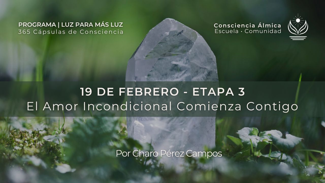 DÍA 19 | EL AMOR INCONDICIONAL COMIENZA CONTIGO