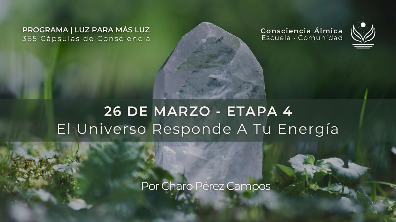 DÍA 26 | EL UNIVERSO RESPONDE A TU ENERGÍA